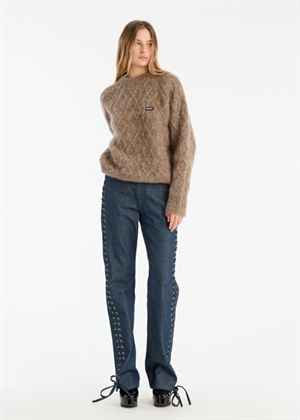 Fluffy knit jumper Pine Bark ROTATE By Birger Christensen 